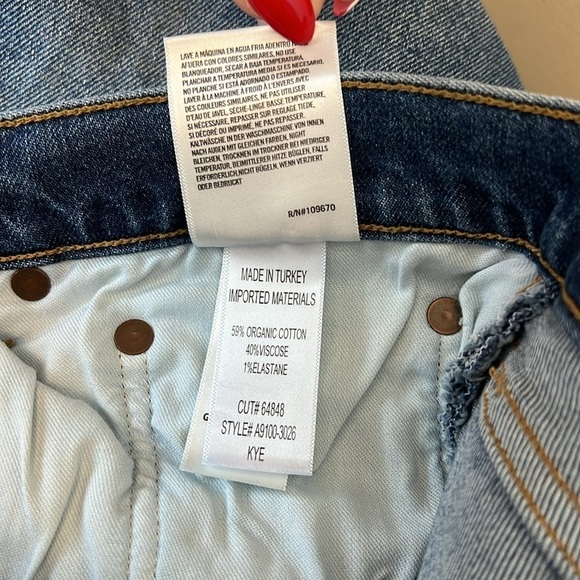 NWT Aritzia AGOLDE Kye Mid Rise Straight Crop in Mirage size 33 - Picture 11 of 14